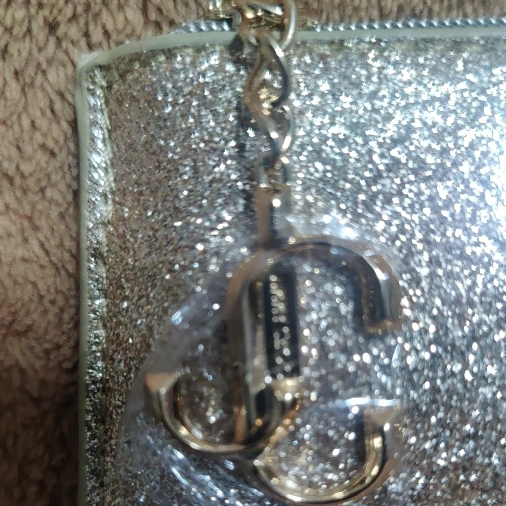 Jimmy Choo Shimmering Silver Wallet – Compact 5x3 – NWT